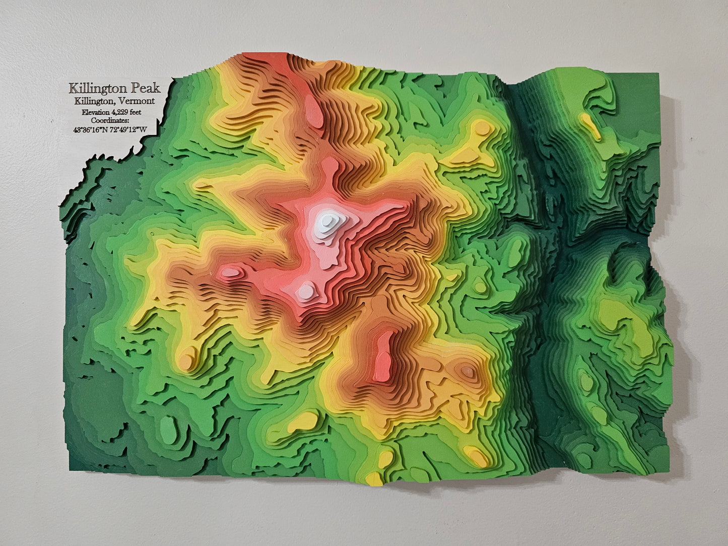 Killington topographical map