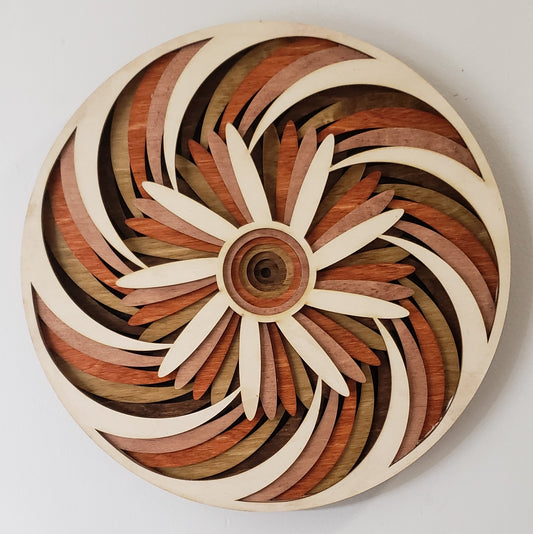 Round Wall hanging stepped design 7 layers - 12" diameter